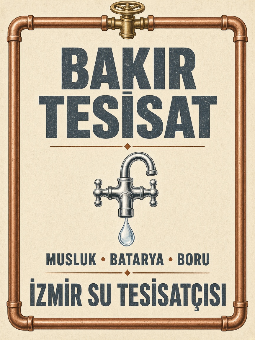 Bakır Tesisat İzmir su tesisatçısı musluk batarya boru